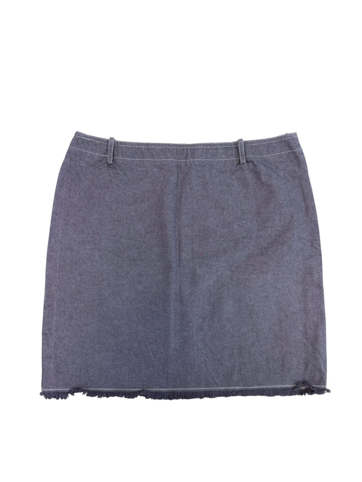 Miu Miu frayed hem mini skirt
