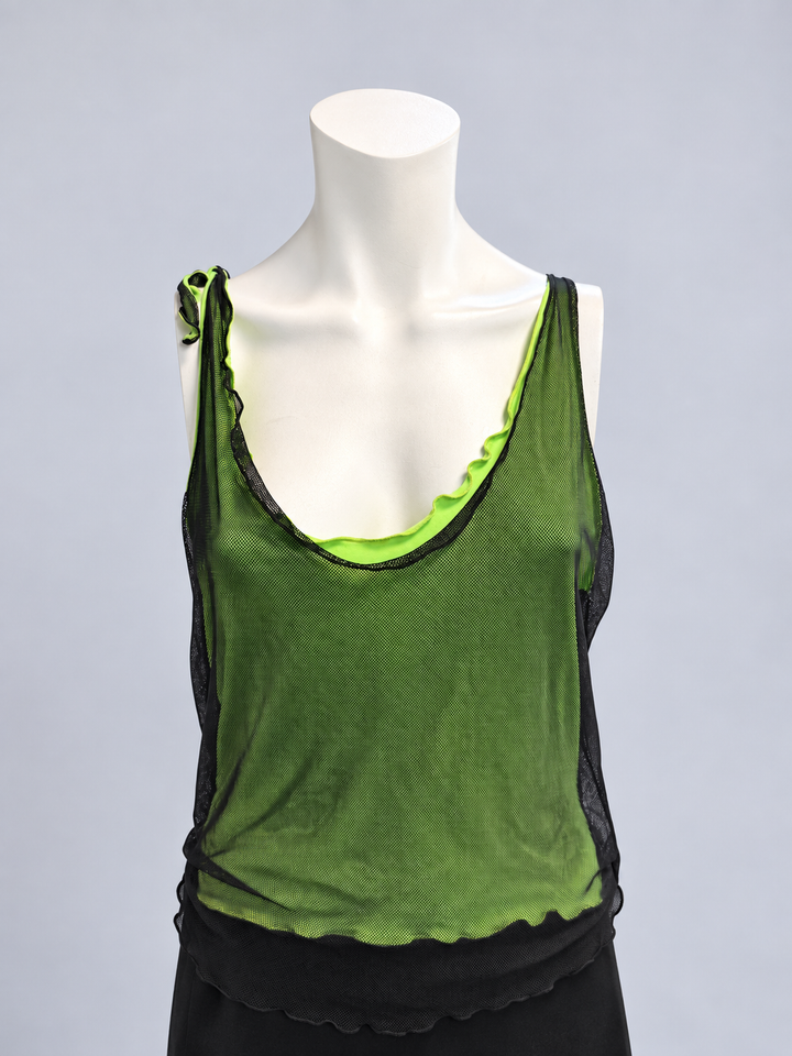 Fiorucci reversible mesh tank top
