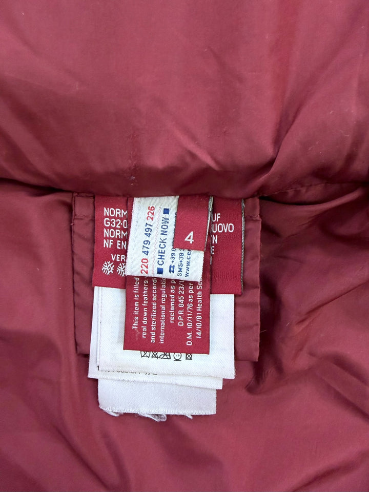 Moncler Gamme Rouge burgundy wool blend down jacket