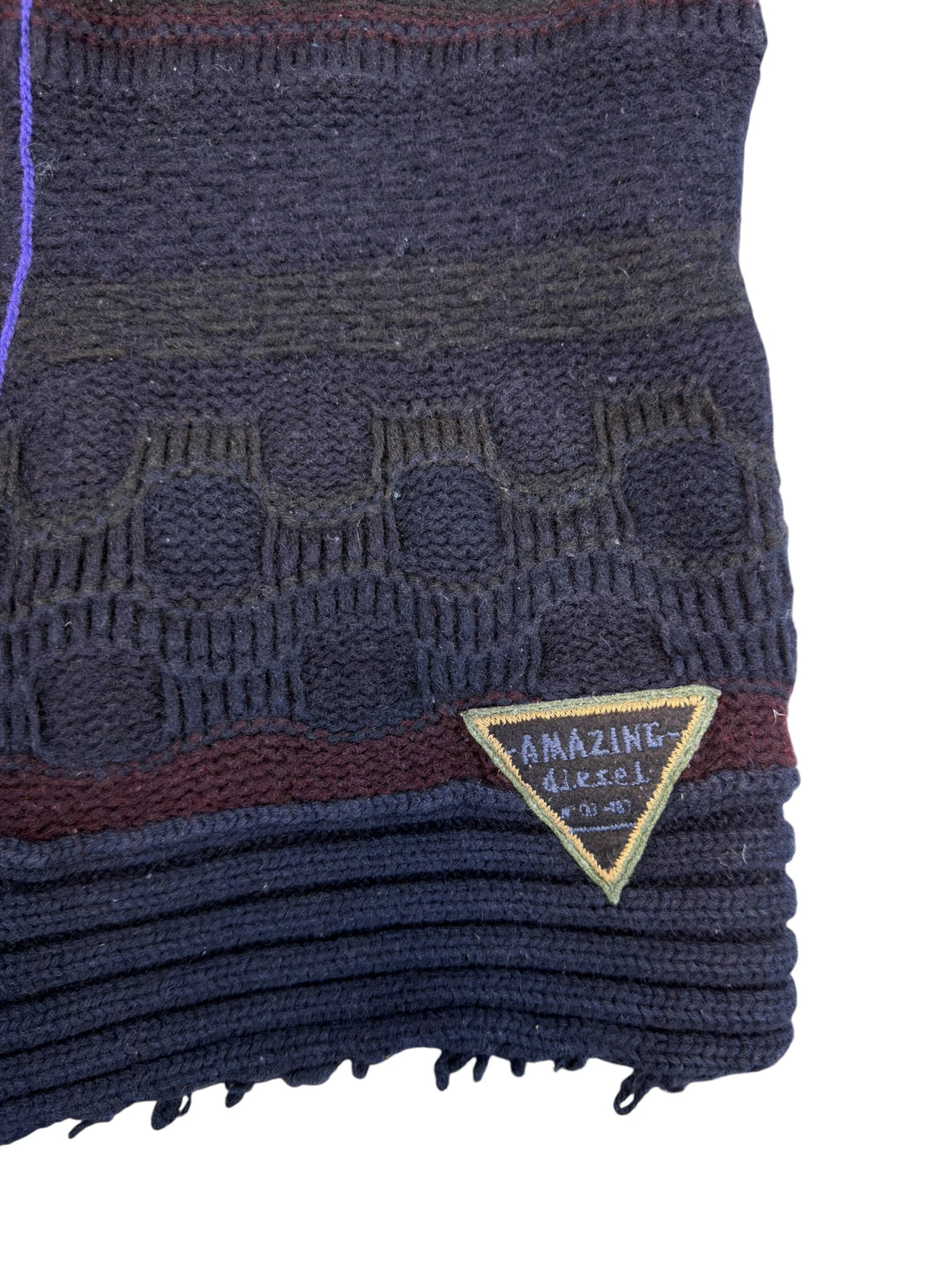 Diesel vintage wool knit zip vest