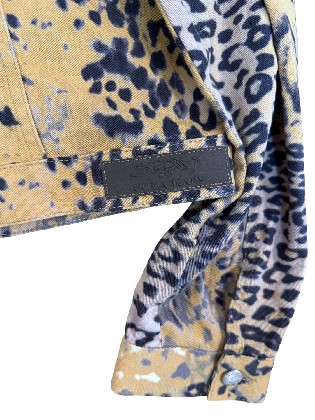 Krizia jeans vintage print denim jacket