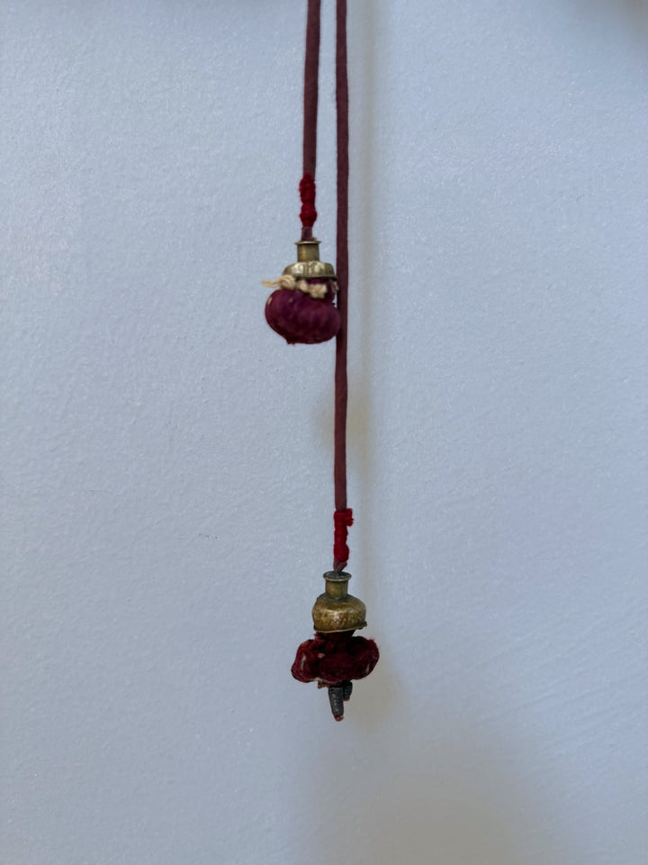 Pinko Laborioso Embroidered Patchwork Fur-Trim Vest S-M