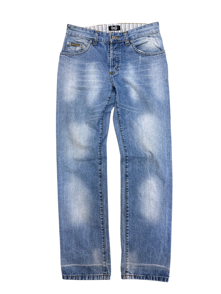 Dolce&Gabbana Y2K monogram straight leg jeans