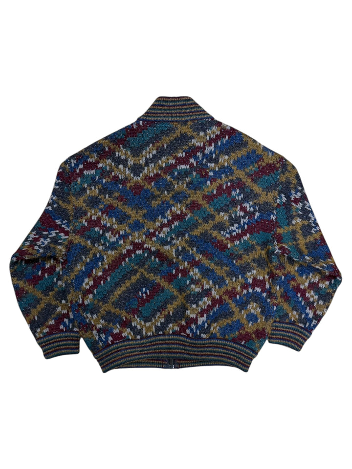 Missoni Sport 1980s Wool Blend Bomber Jacket