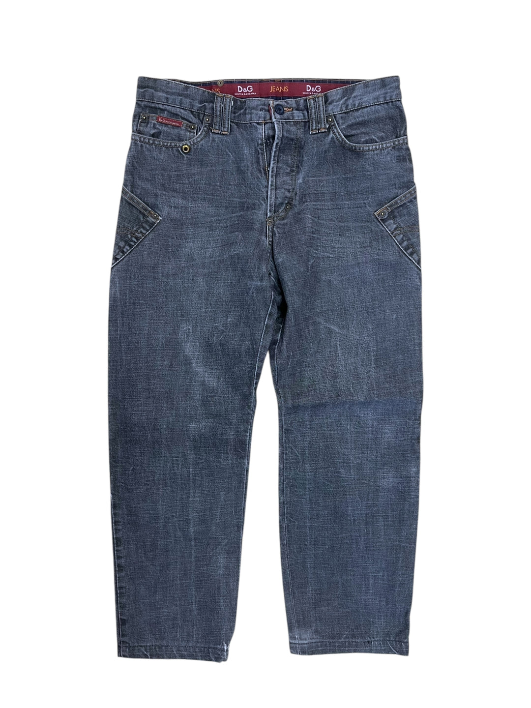 Dolce&Gabbana 2003-2004 Faded Baggy Denim Jeans Women’s Large(40)
