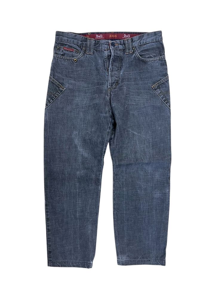 Dolce&Gabbana 2003-2004 Faded Baggy Denim Jeans Women’s Large(40)