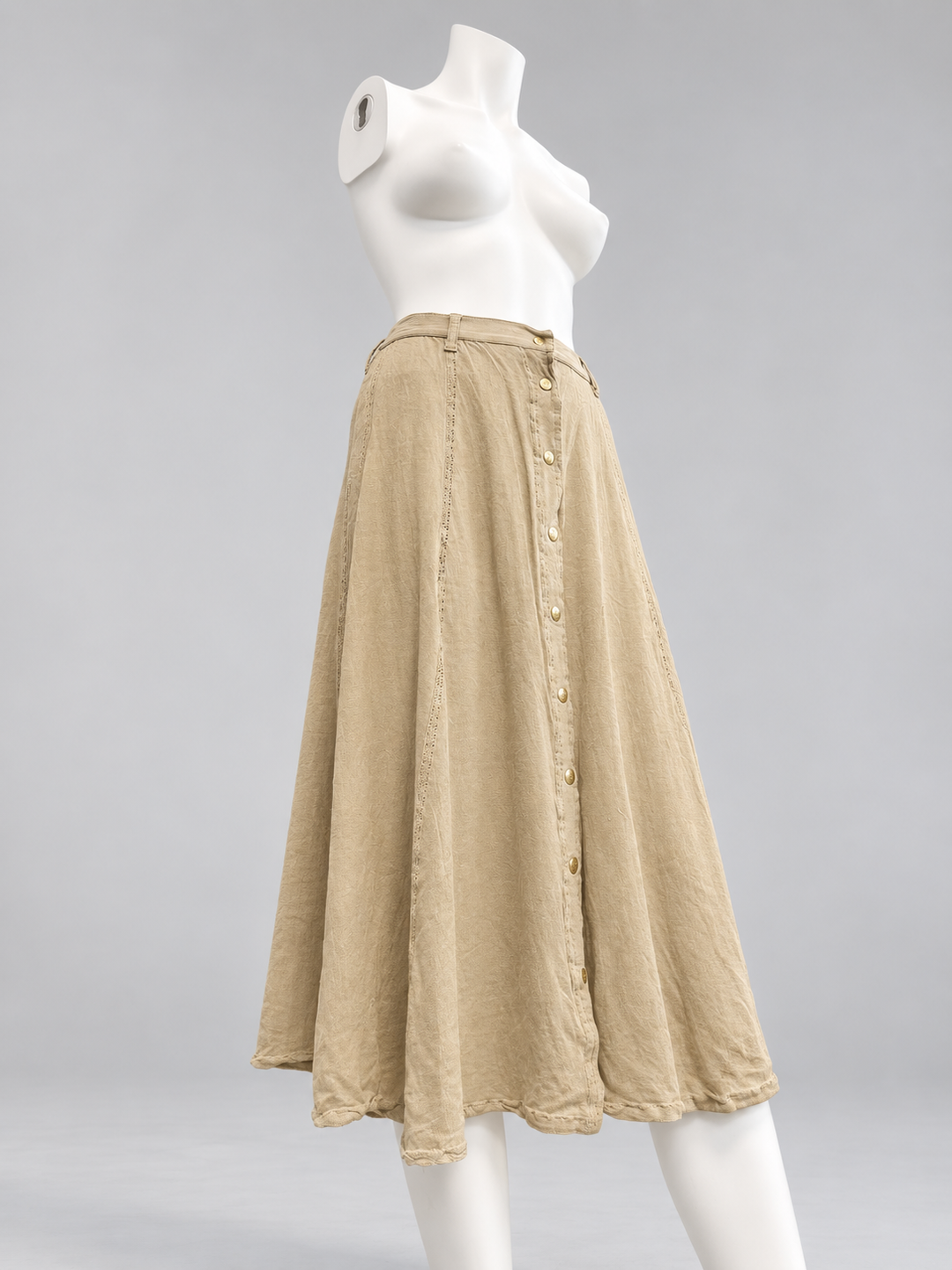 Fendi vintage beige two-piece skirt set
