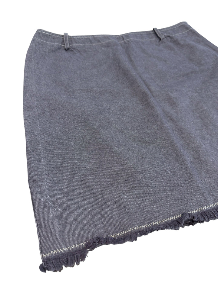 Miu Miu frayed hem mini skirt
