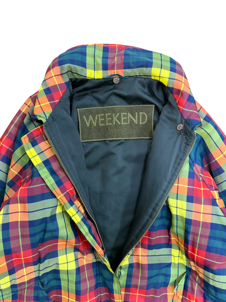 Weekend Max Mara plaid quilted jacket medium