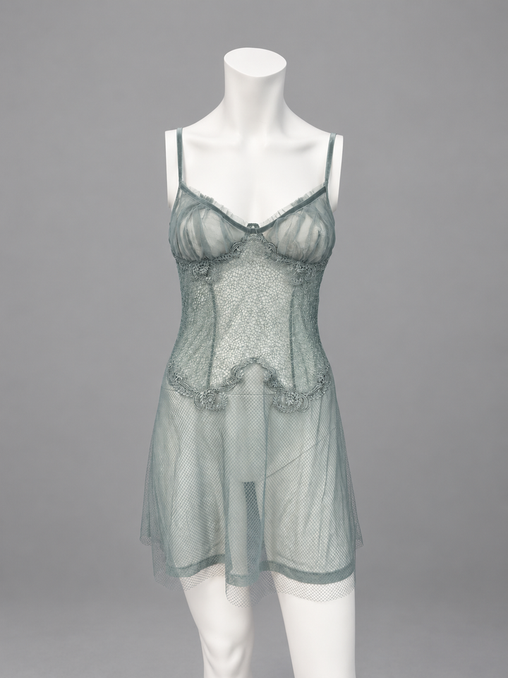 La Perla sheer lace slip dress