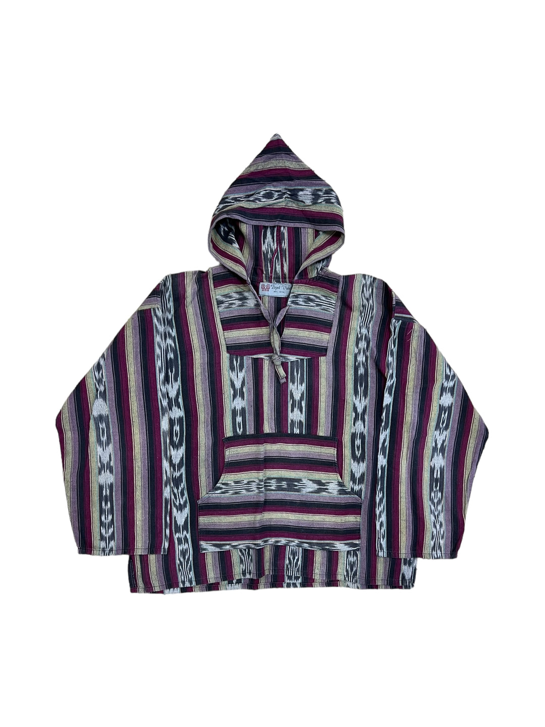 Vintage baja pullover hoodie made in Guatemala Onesize