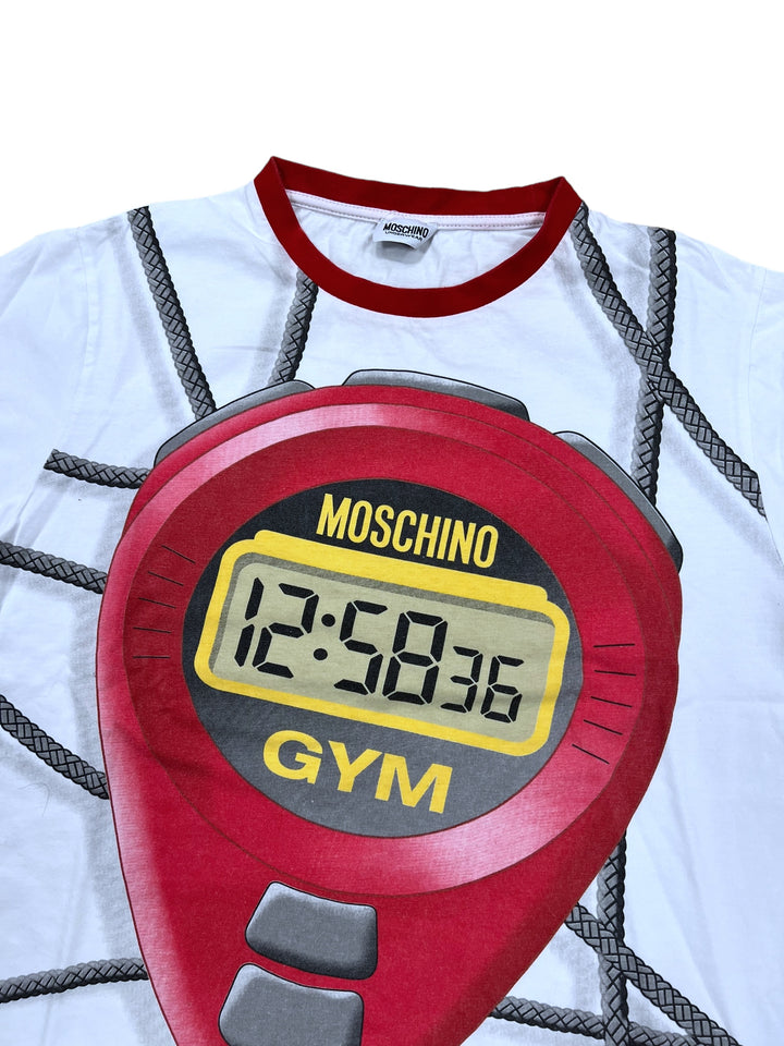 Moschino y2k gym watch graphic Tshirt Women's small