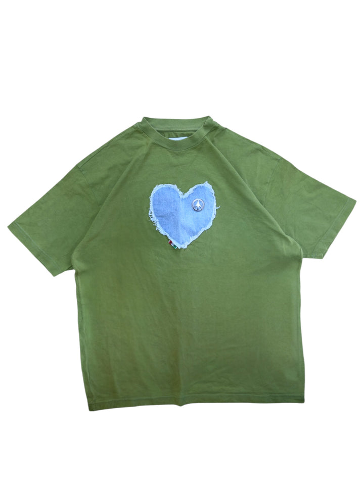Moschino Jeans heart patch graphic t-shirt