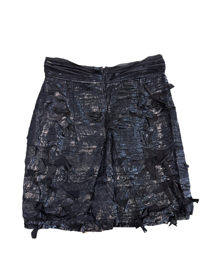 Elisabetta Franchi Celyn b. textured black skirt