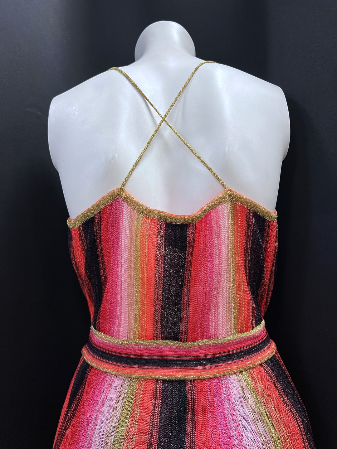 Missoni Multicolor Metallic Knit Midi Dress