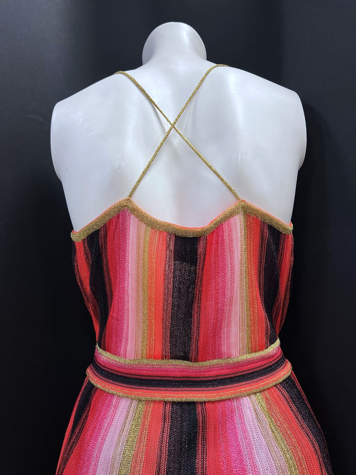 Missoni Multicolor Metallic Knit Midi Dress