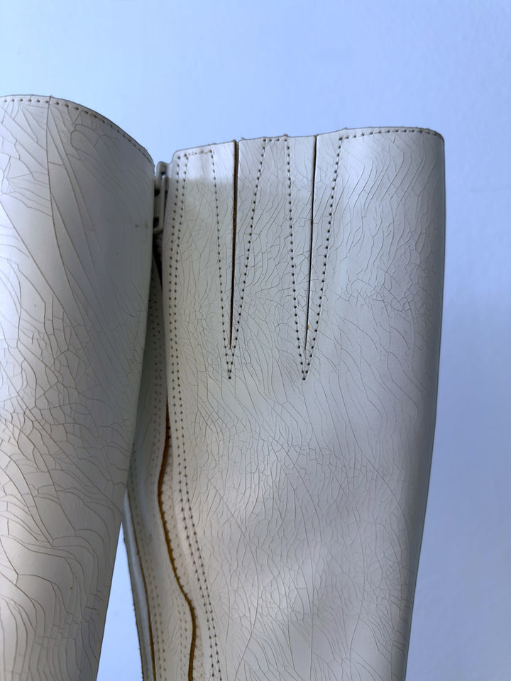 Archive Diesel Soleil cracked paint leather boots eu39