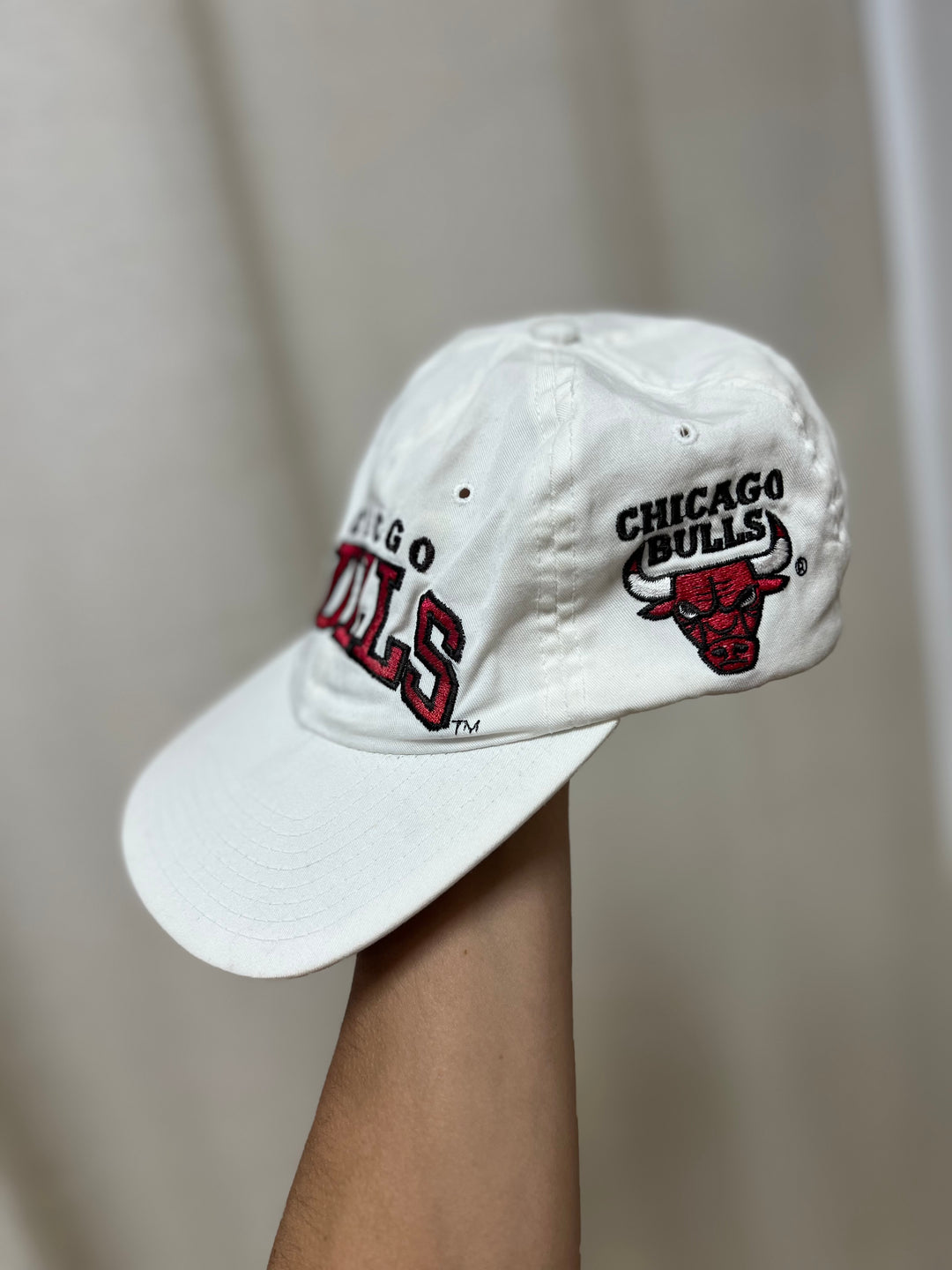 90s NBA Chicago Bulls Snapback NWT Starter Arch Script