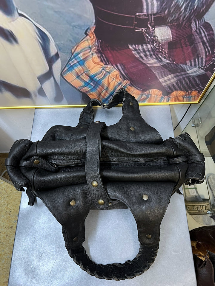 Chloé Fall 2004 Black Leather Silverado Bag