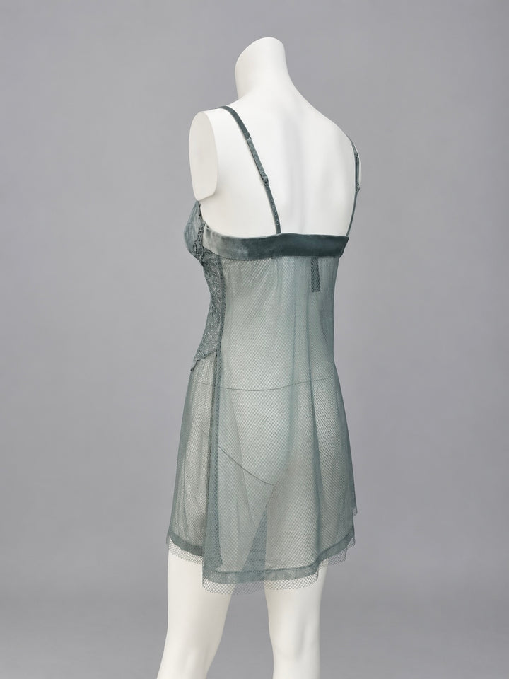 La Perla sheer lace slip dress