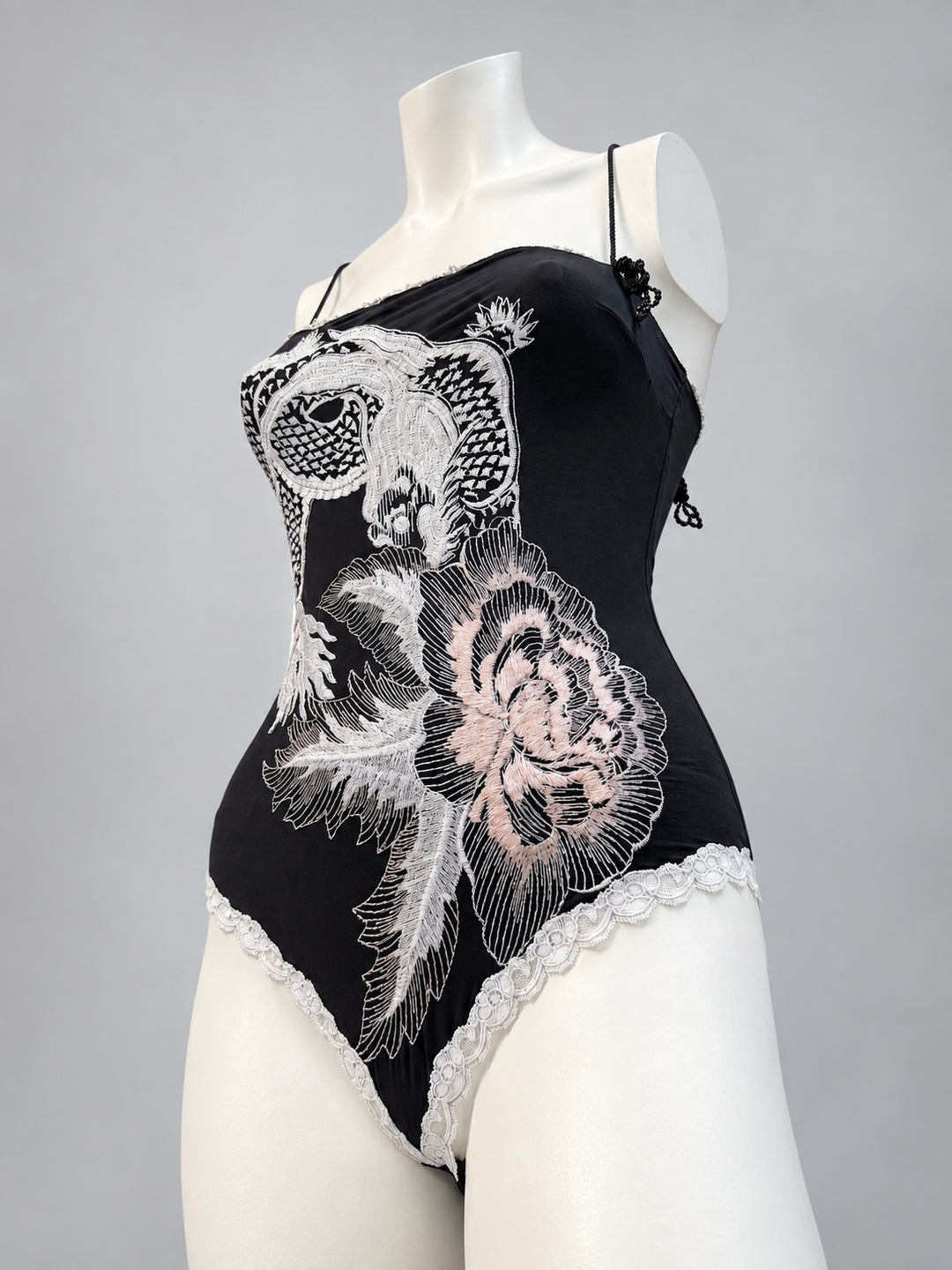 Gianfranco Ferré vintage embroidered dragon bodysuit