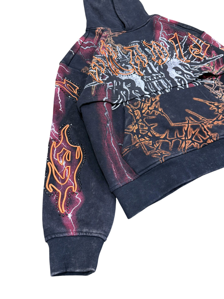 Smoke Rise graphic embellished hoodie