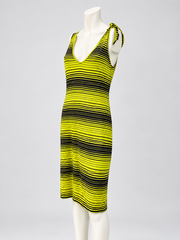 Versace Jeans Couture striped midi dress
