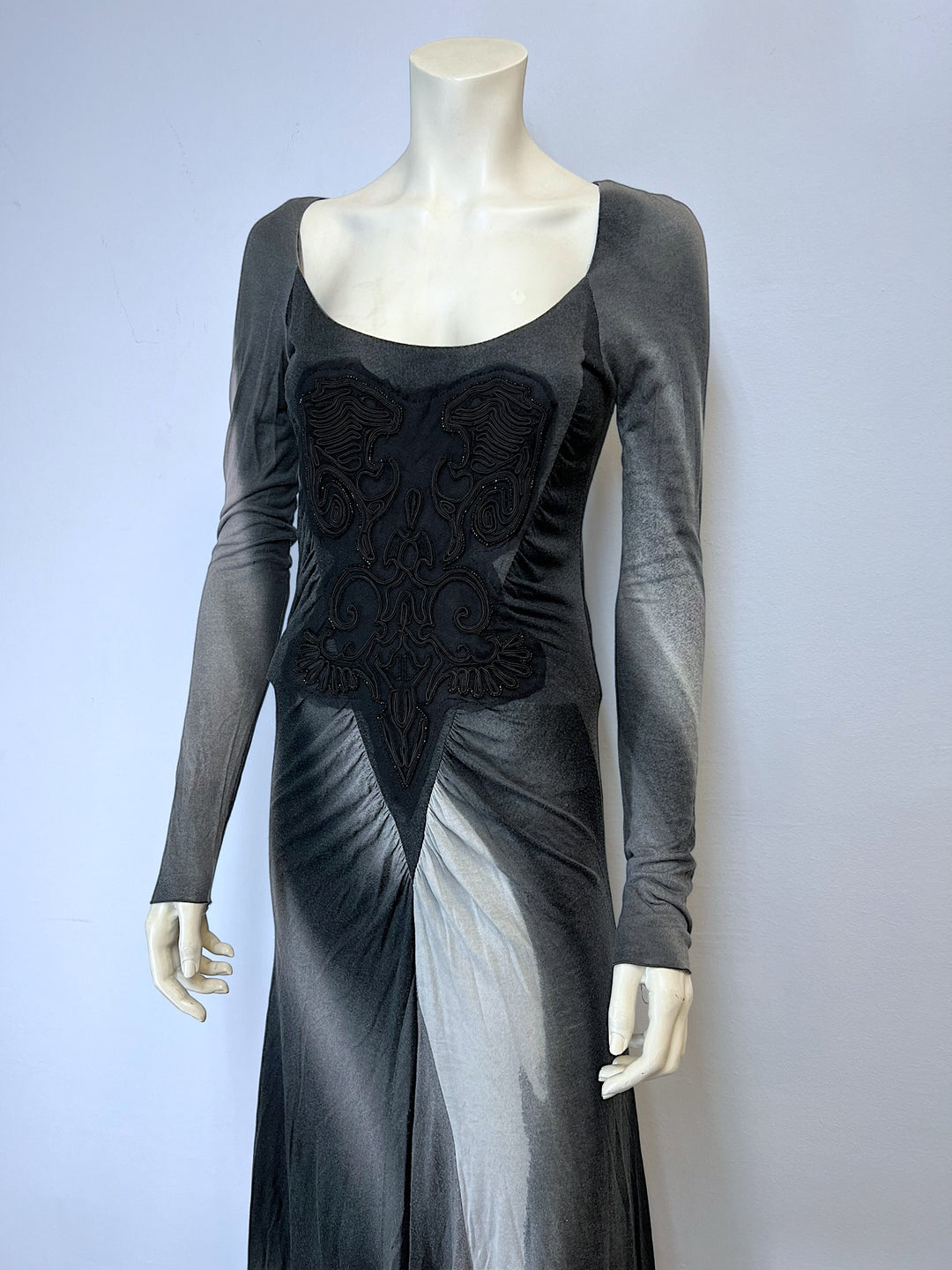 Roberto Cavalli vintage fit and flare beaded dress small(36) Rats Vintage Roberto Cavalli vintage fit and flare beaded dress small(36) Rats Vintage