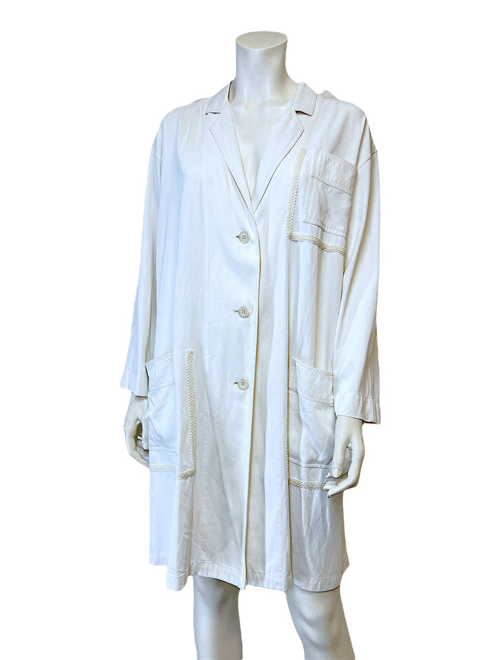 Byblos Beige Linen Coat Women’s Large