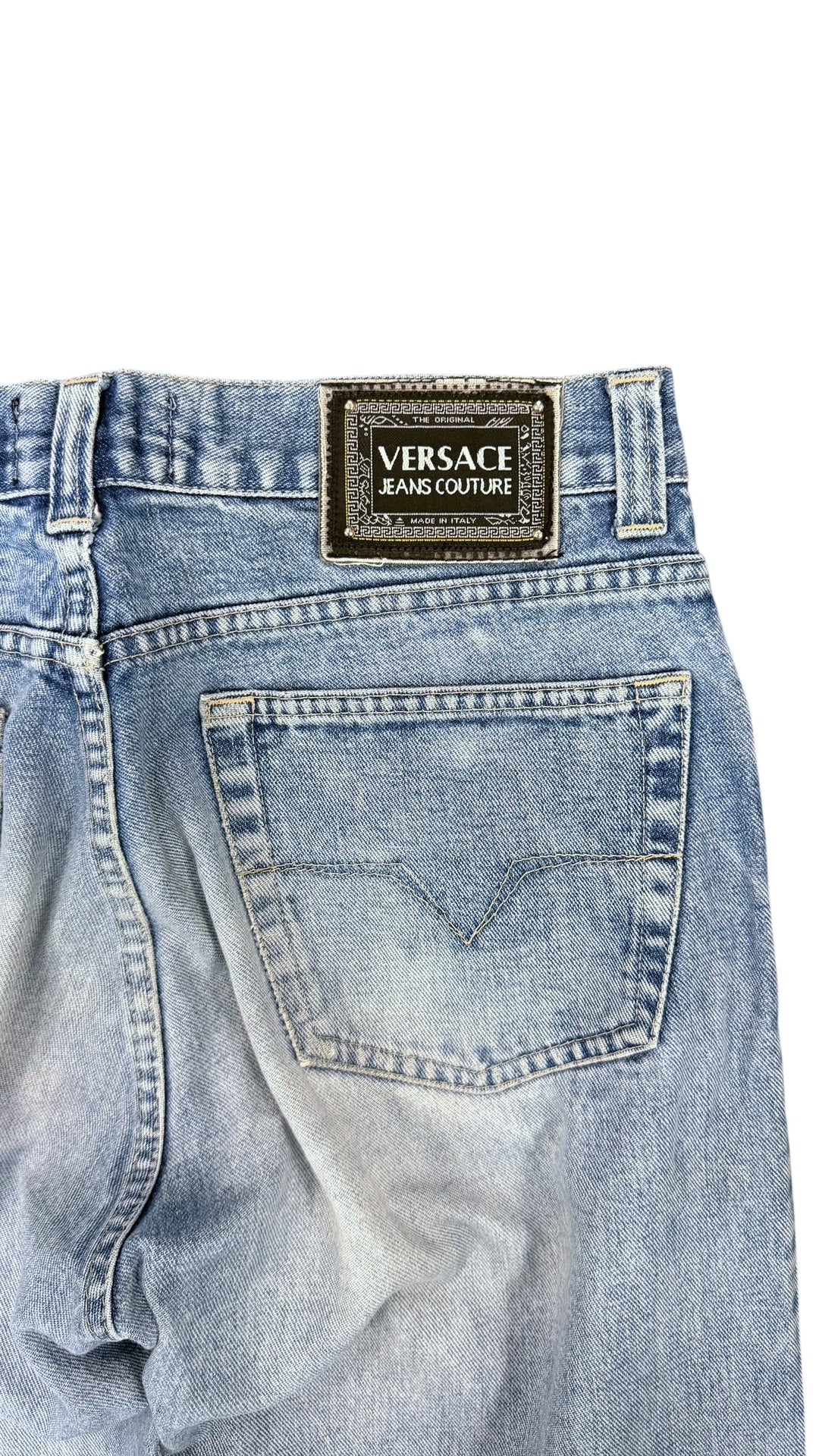 Versace Jeans Couture light wash straight leg jeans