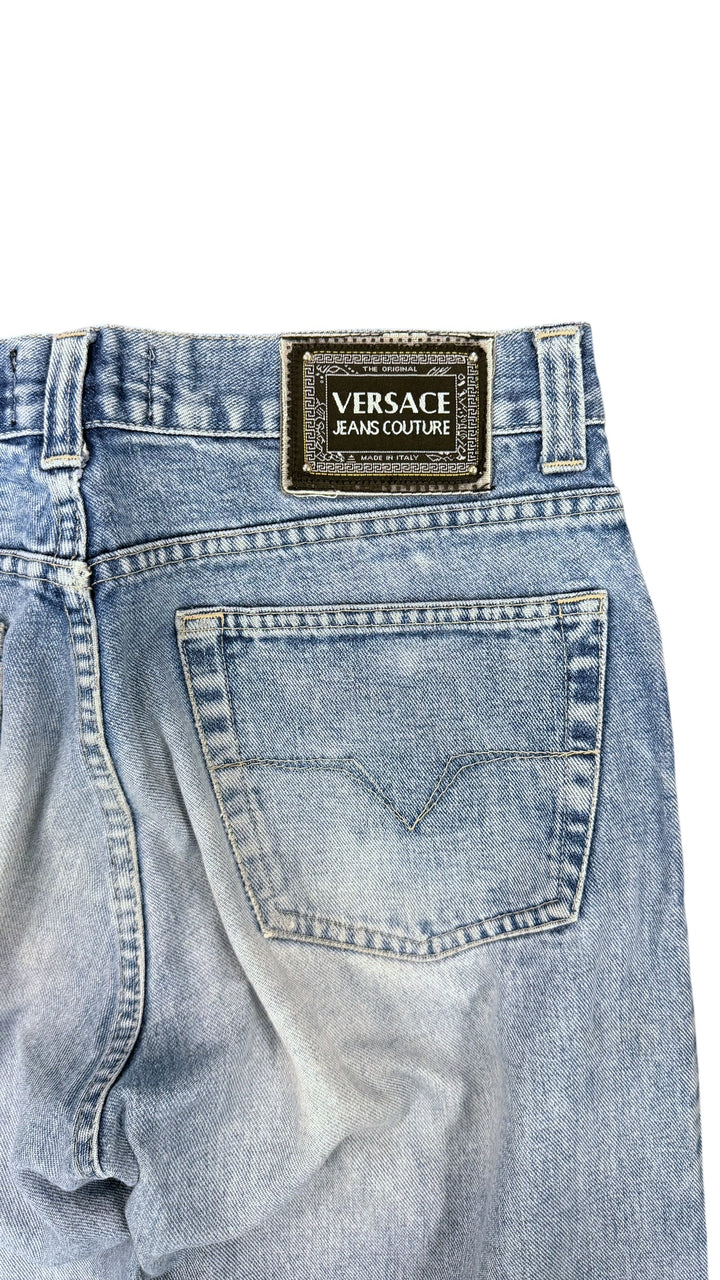 Versace Jeans Couture light wash straight leg jeans
