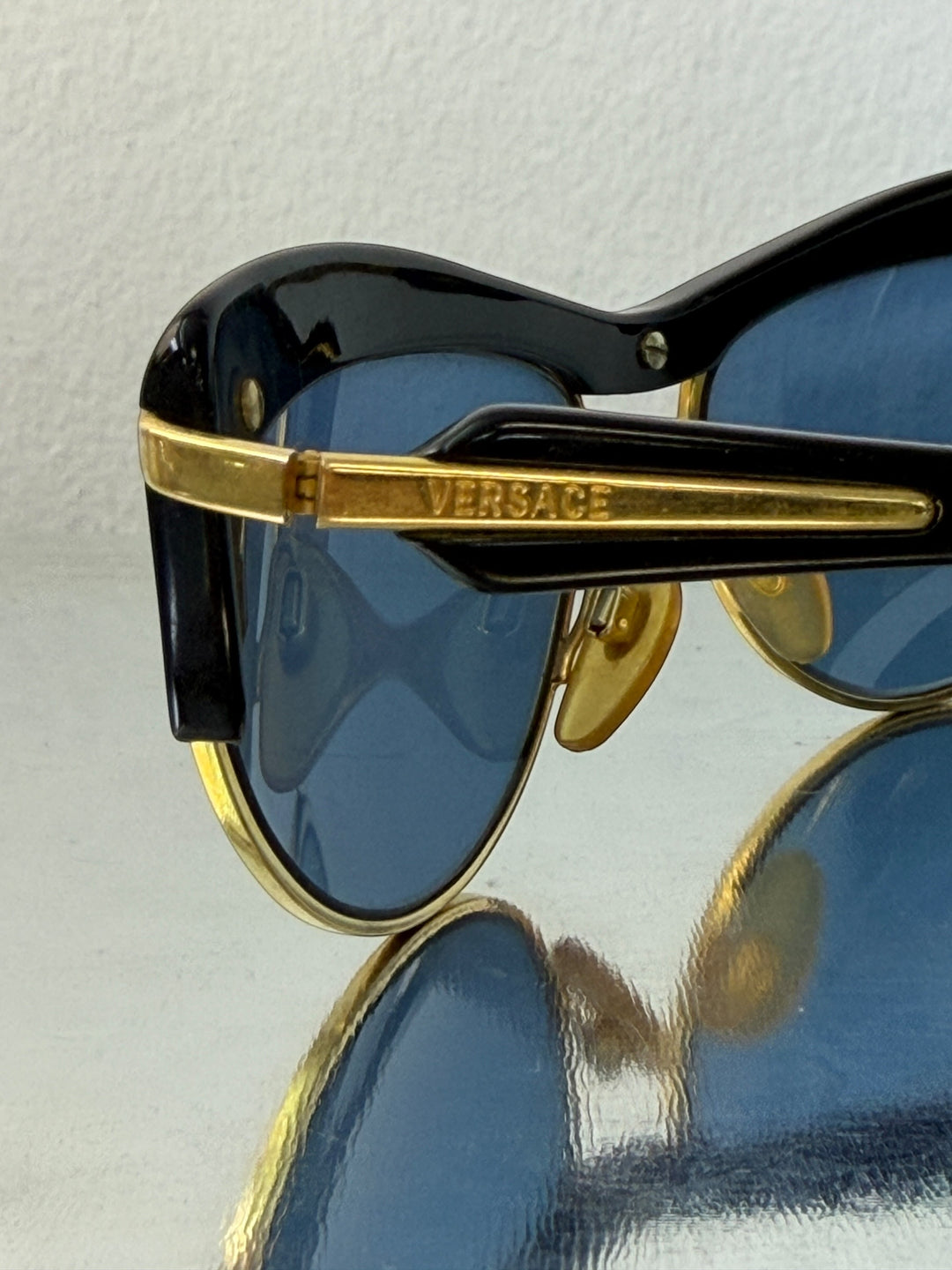 Versace deadstock 1990s vintage cat-eye sunglasses