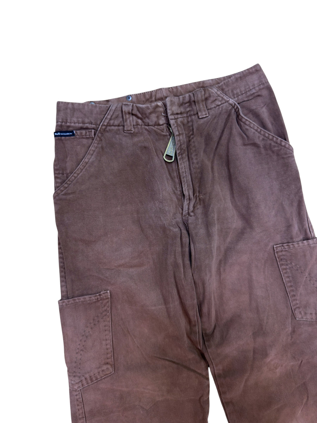 Dolce&Gabbana 2000s brown utility carpenter trousers
