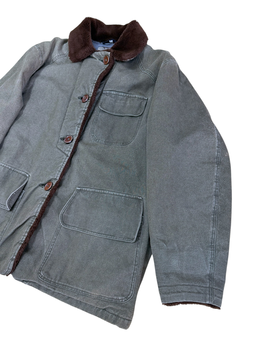 Armani Jeans Shearling-Trim Utility Jacket