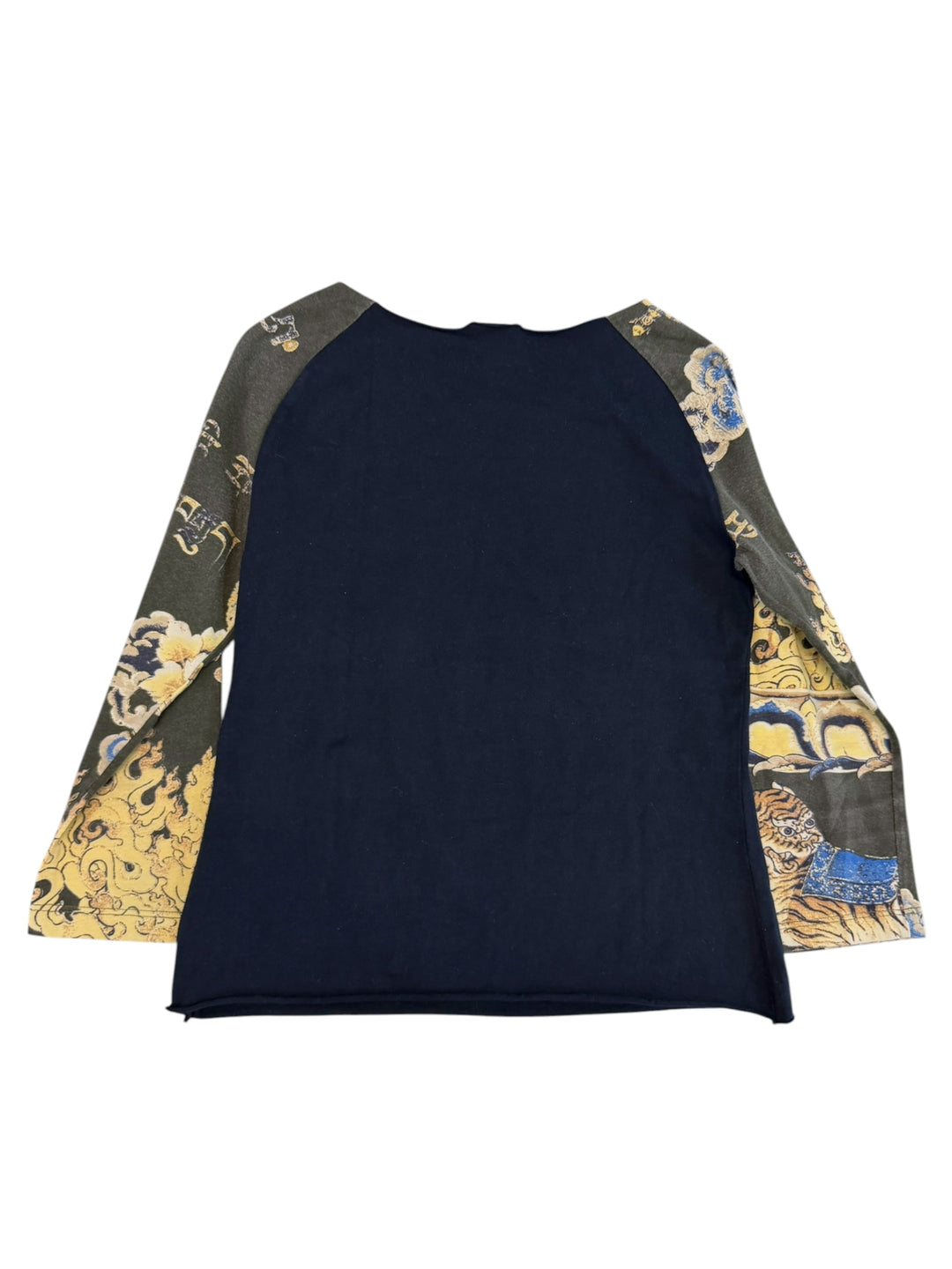 Just cavalli Tibetan print raglan long sleeve top