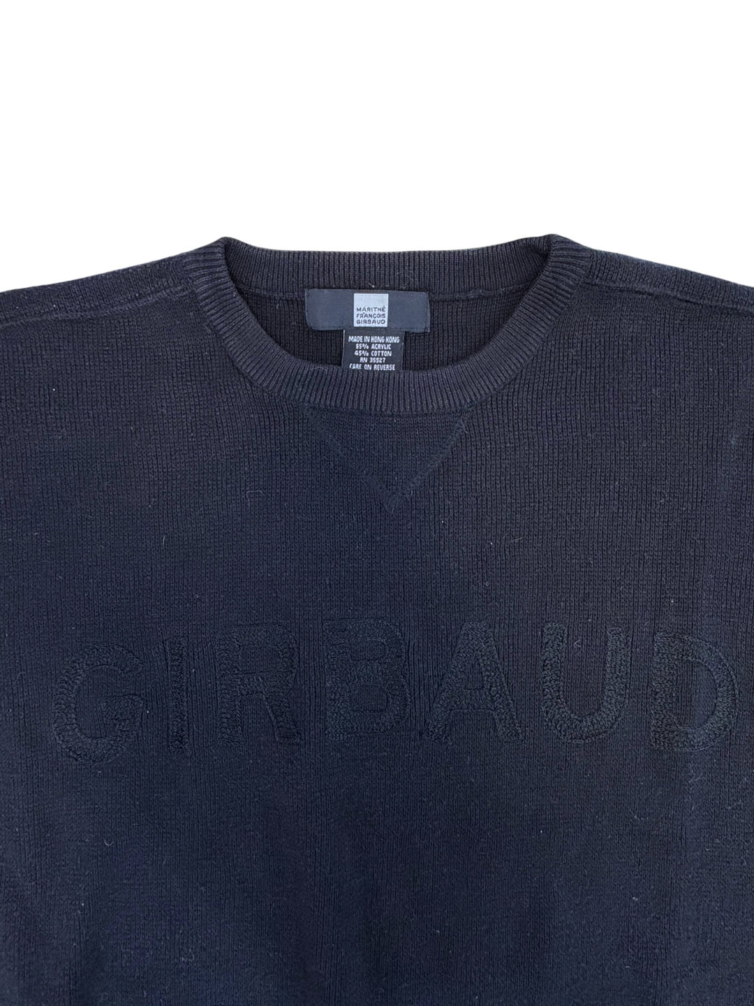 Marithé + François Girbaud vintage logo knit sweater