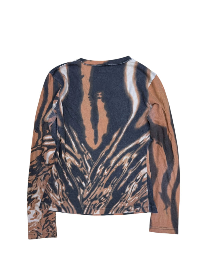 Just Cavalli ‘Tiger V’ tie-dye print top large