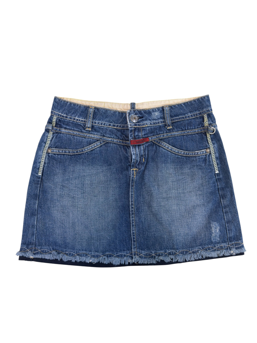 Marithé + François Girbaud denim mini skirt