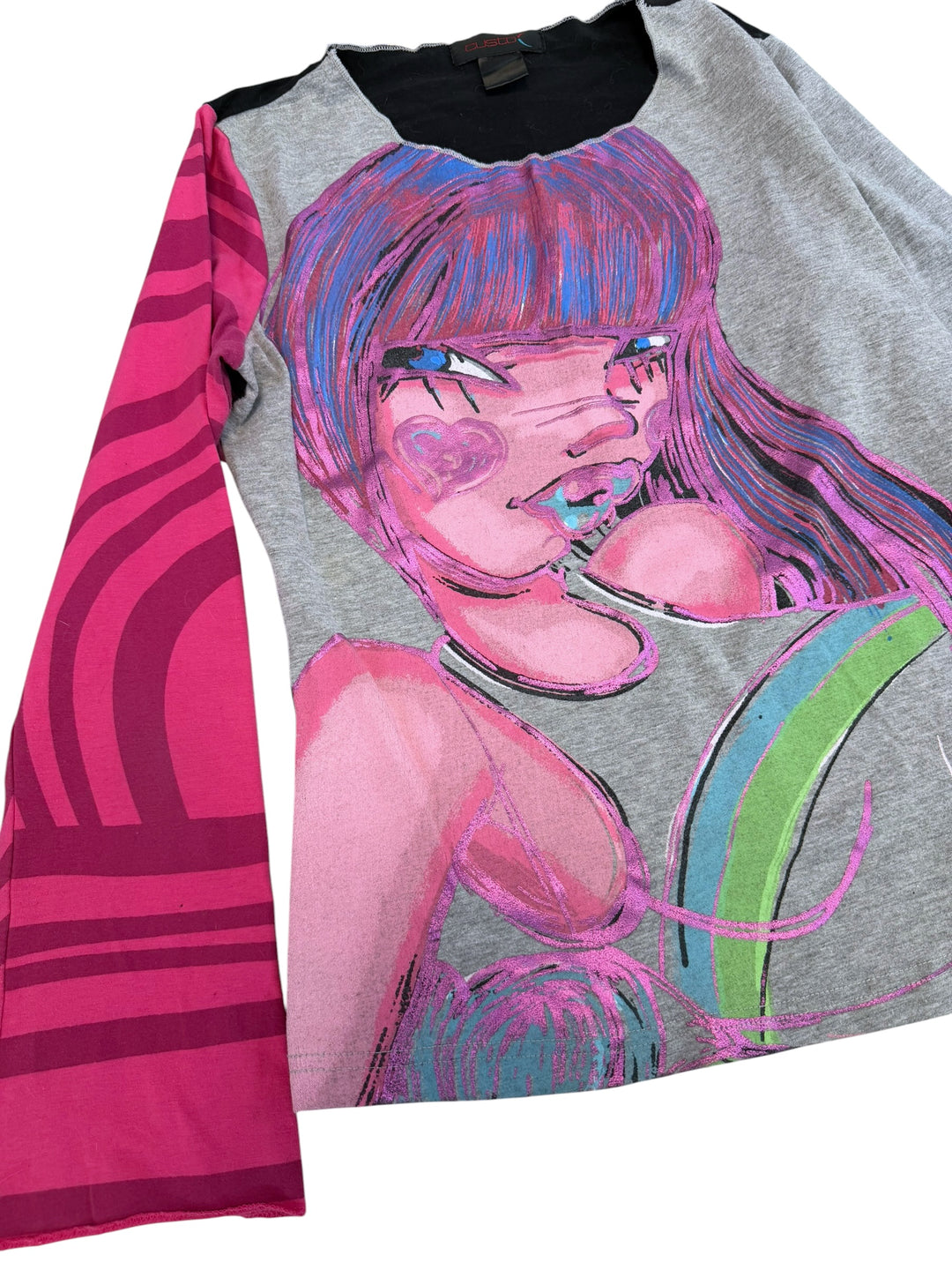 Custo Barcelona anime graphic long sleeve top