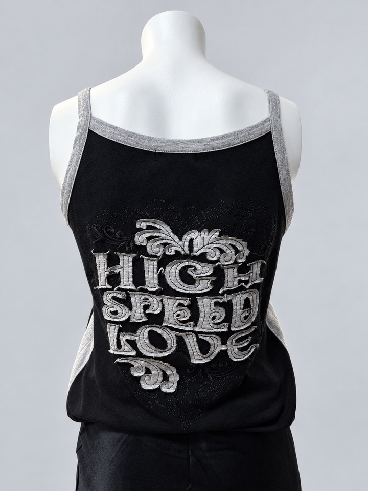 Custo Barcelona vintage silk & cotton tank top medium