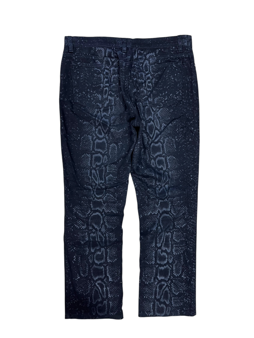 Roberto Cavalli AW1999 Black Serpent Python Pants Men’s Medium
