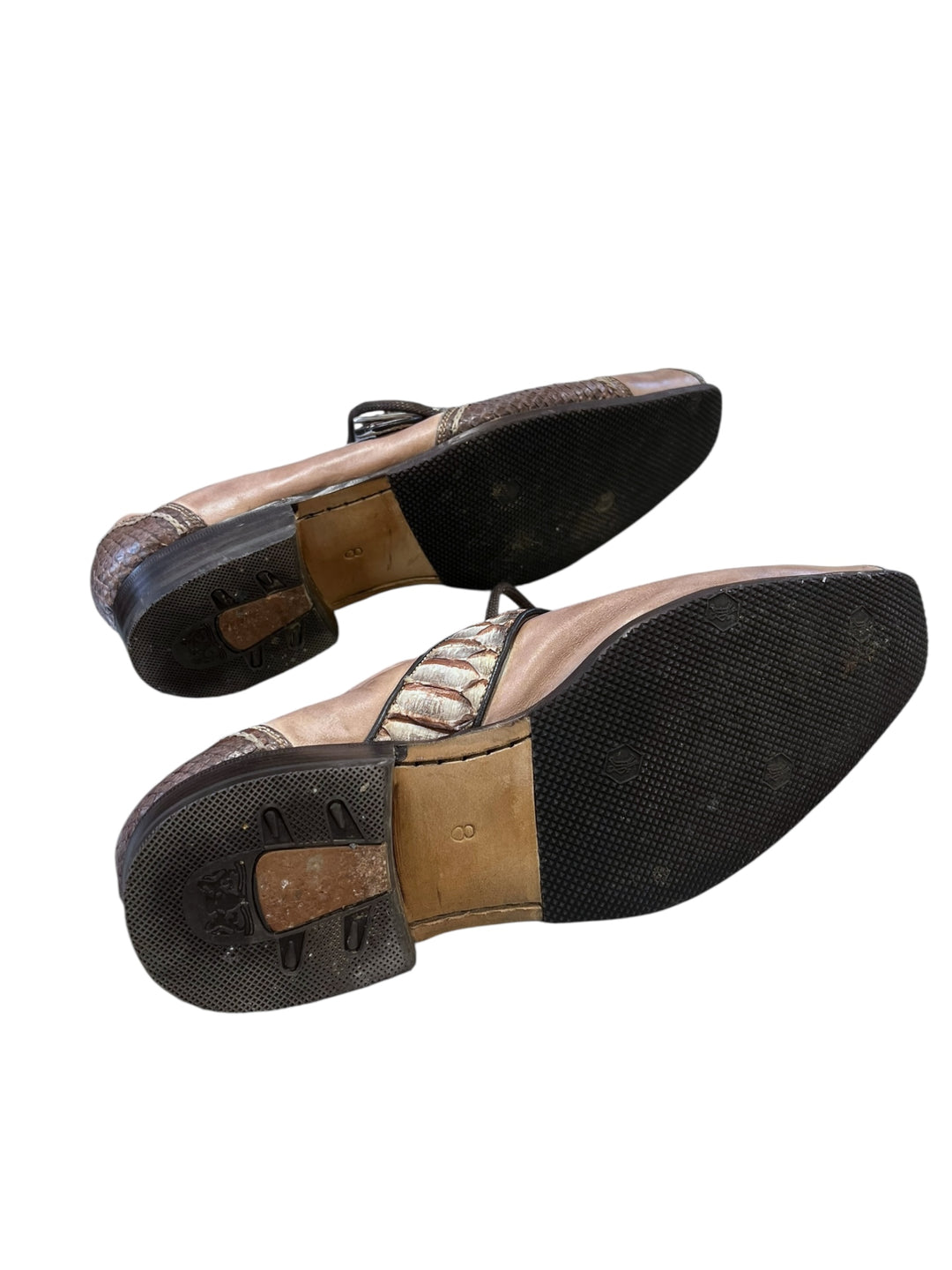 Harris Italian Leather Buckle & Lace-Up Shoes Size eu42