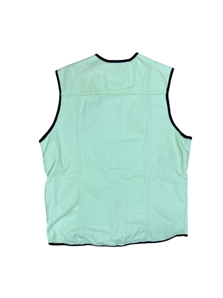 Karl Kani Denim Neon Yellow Vest Men’s Medium