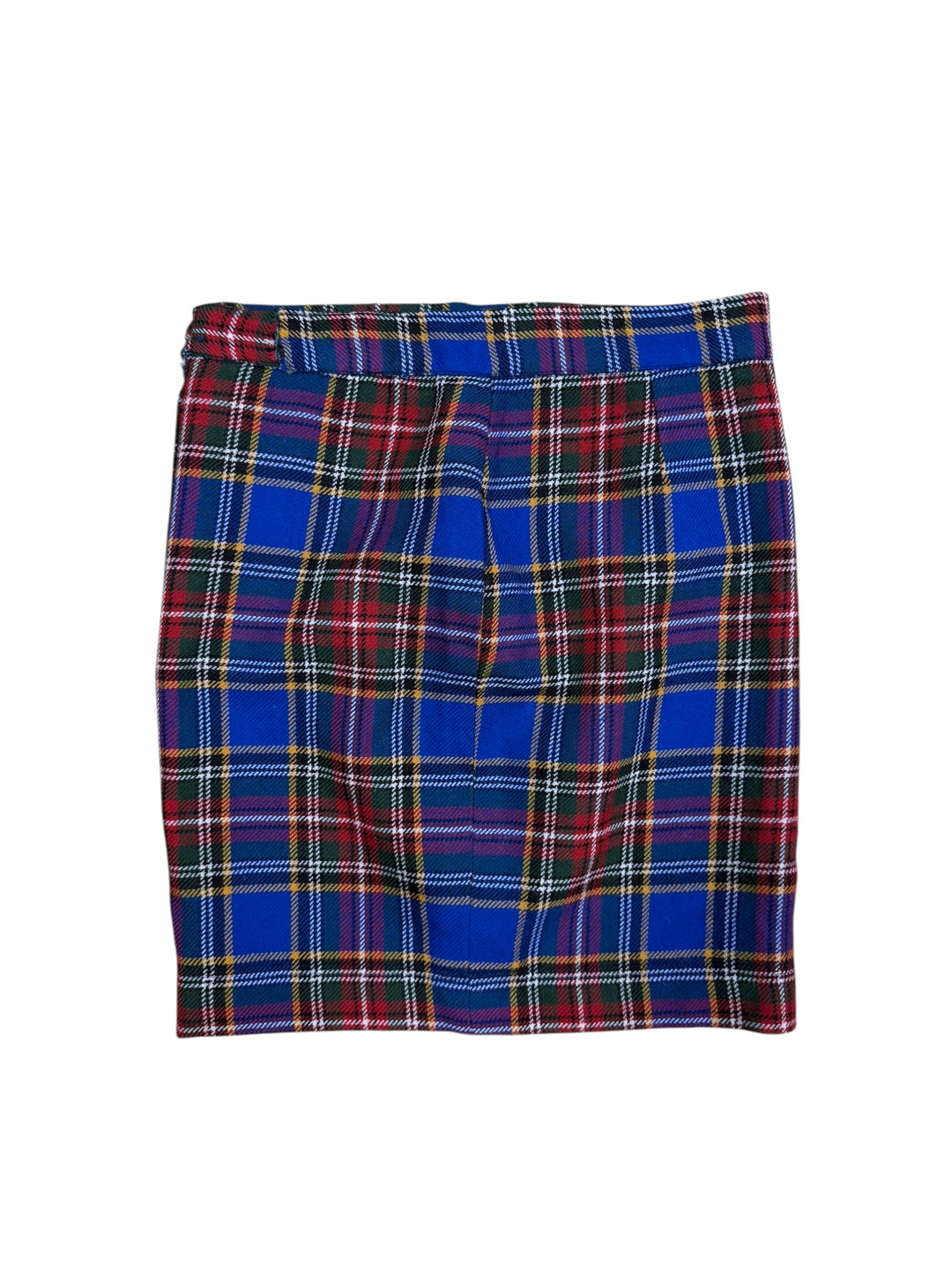Moschino Late 1990s Wool Tartan Pencil Skirt