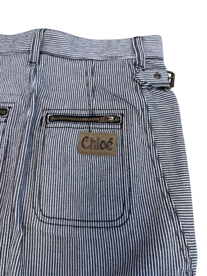 Chloé striped utility mini skirt