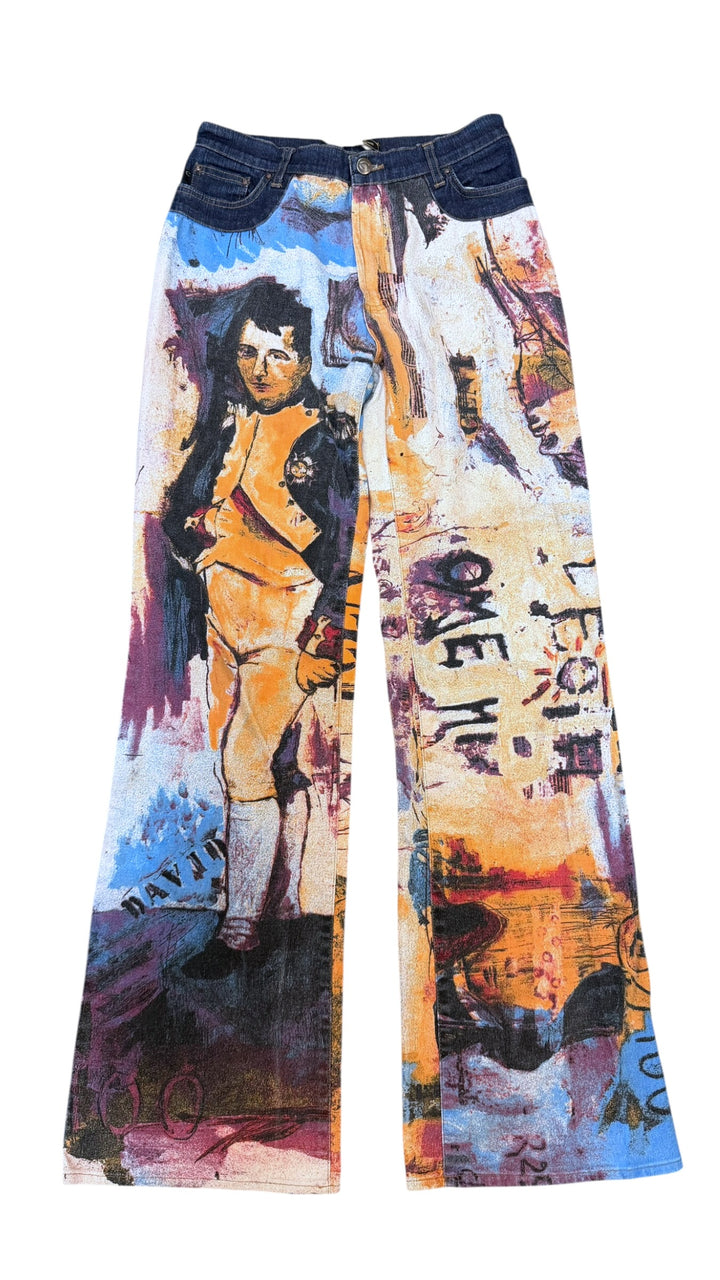 2000s Just Cavalli Archive French Dynasty Napoleon Denim Pants