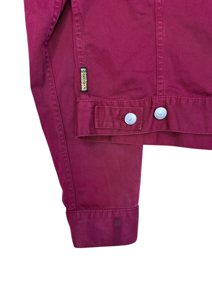 Armani Jeans burgundy light denim jacket