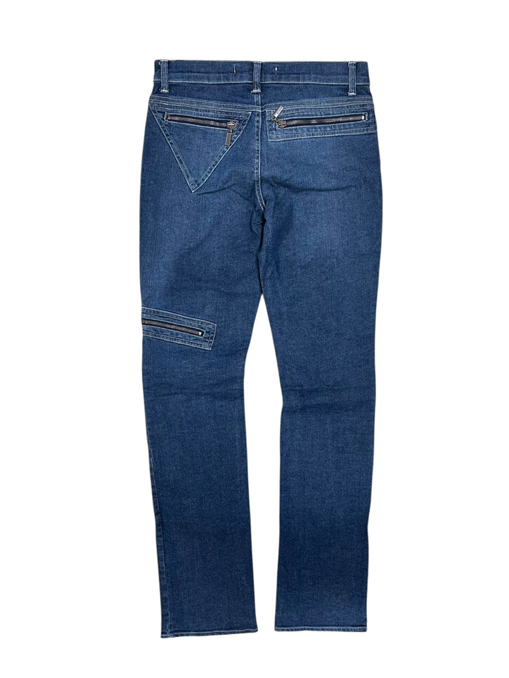Just Cavalli SS2005 Geometrical Zipper Pockets Jeans Extra Small (eu32)