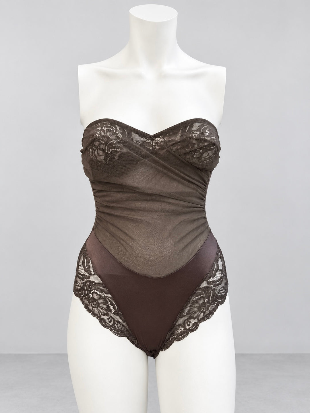 La Perla draped tulle lace bodysuit