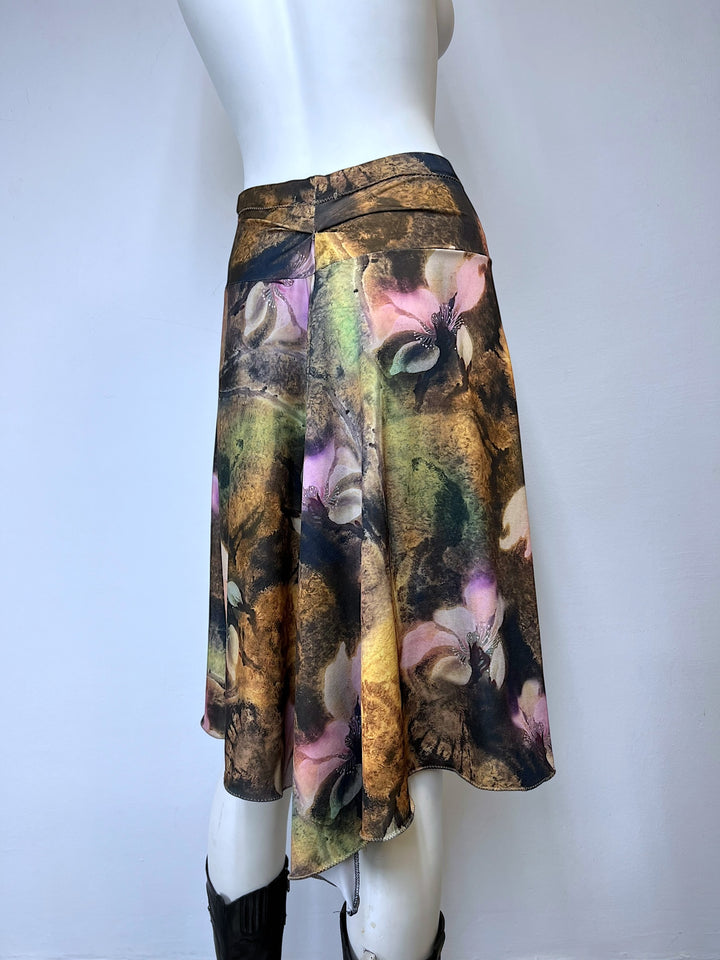 Y2K all over printed skirt medium